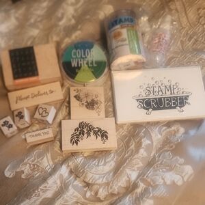 nib Paper Source Home Design Stamp Set with Black and White Accents